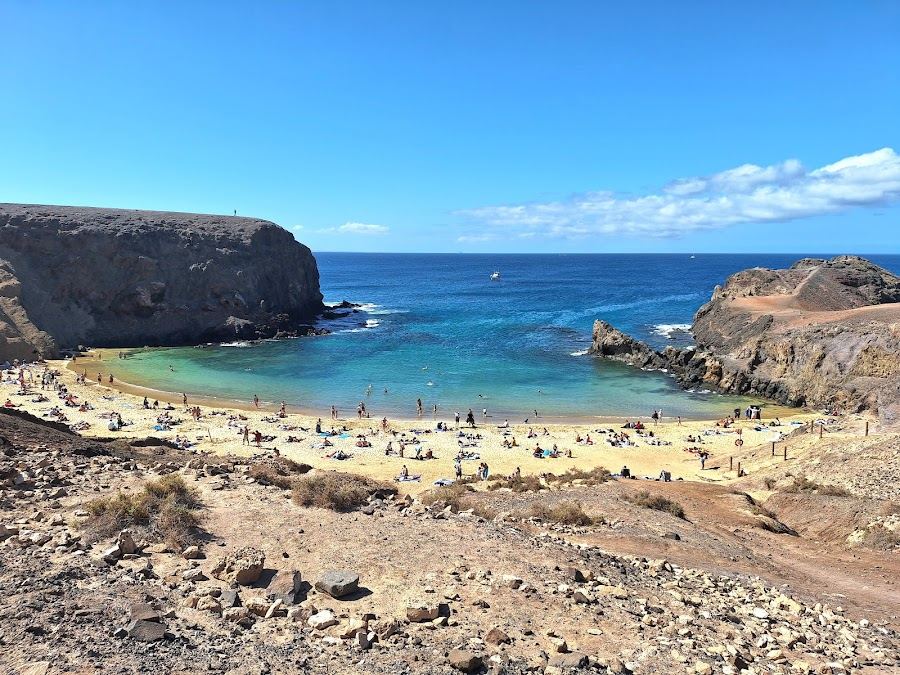 Papagayo in Lanzarote, Canary Islands with its clear water and sand