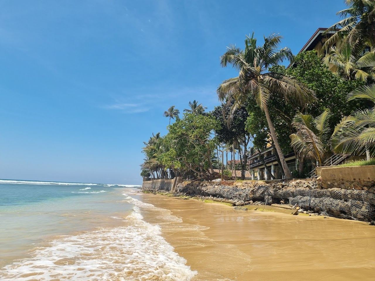 The reef break known as The Rock at Kabalana near Ahangama in Sri Lanka