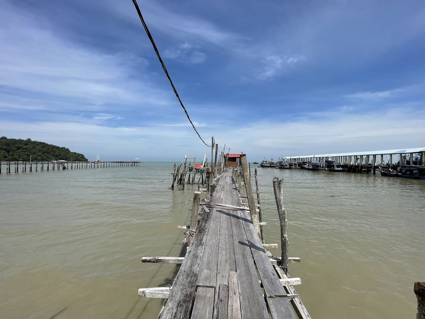 The fishing jetty and village at Teluk Bahang in Penang