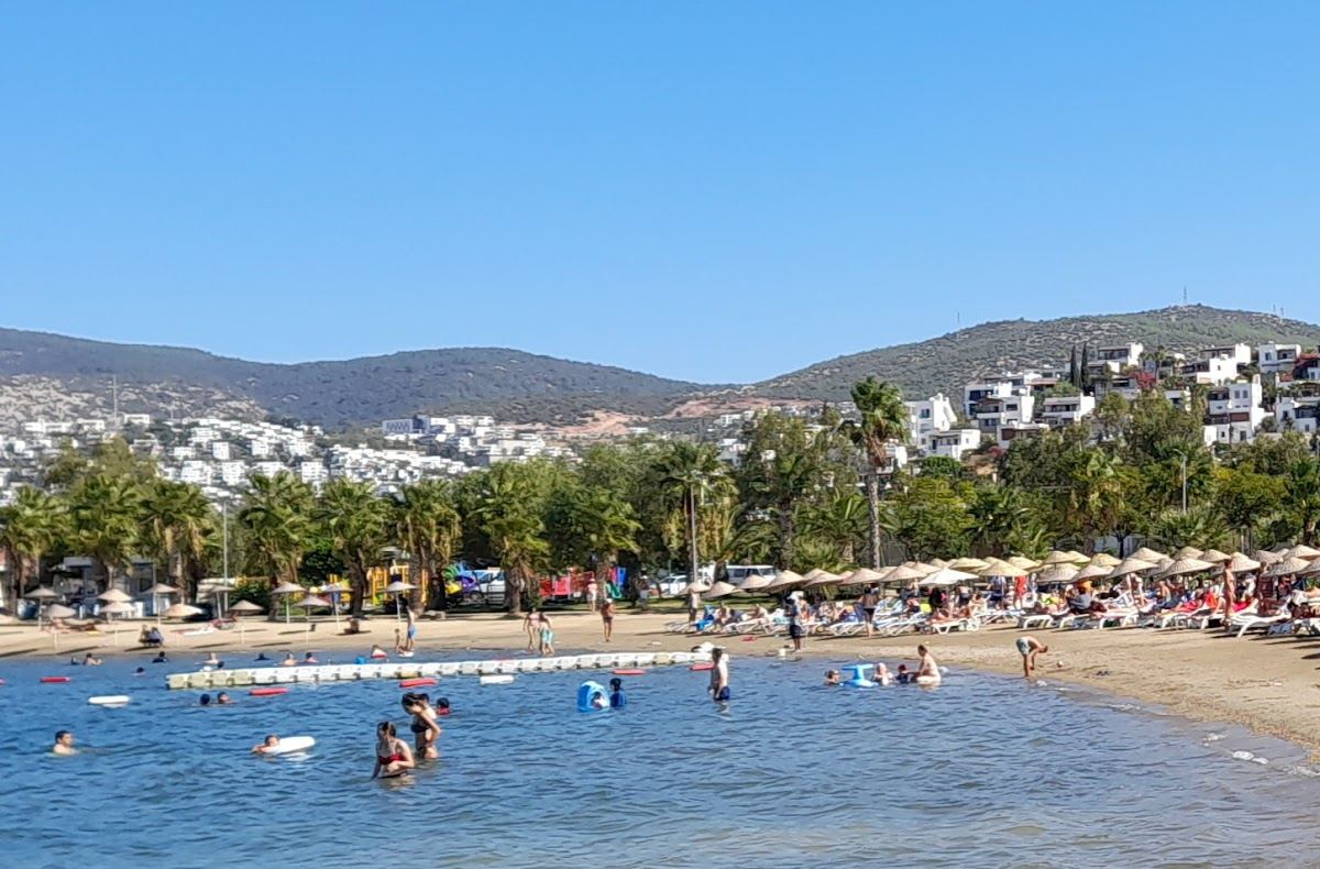 The lively bar lined party beach at Gumbet next to Bodrum town