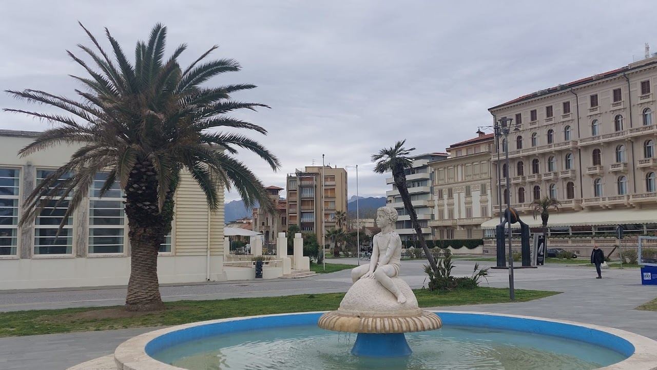 The Liberty promenade and beach at Viareggio on the Tuscany coast