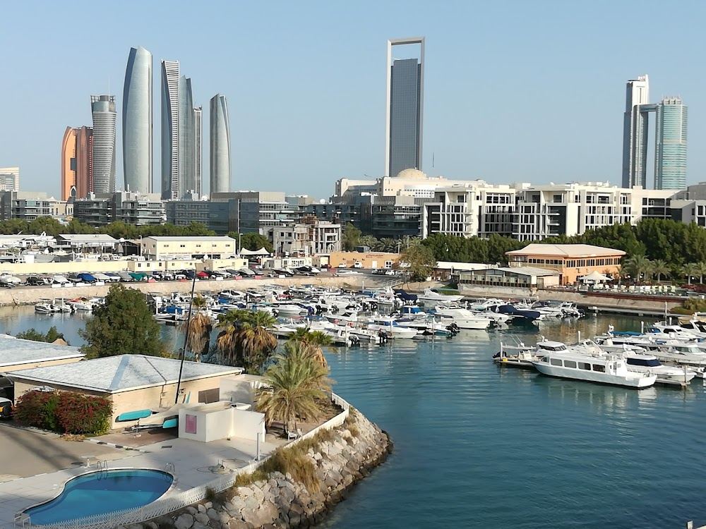 Free Blue Flag sand, watersports and marina cafes at Bateen Beach in Abu Dhabi