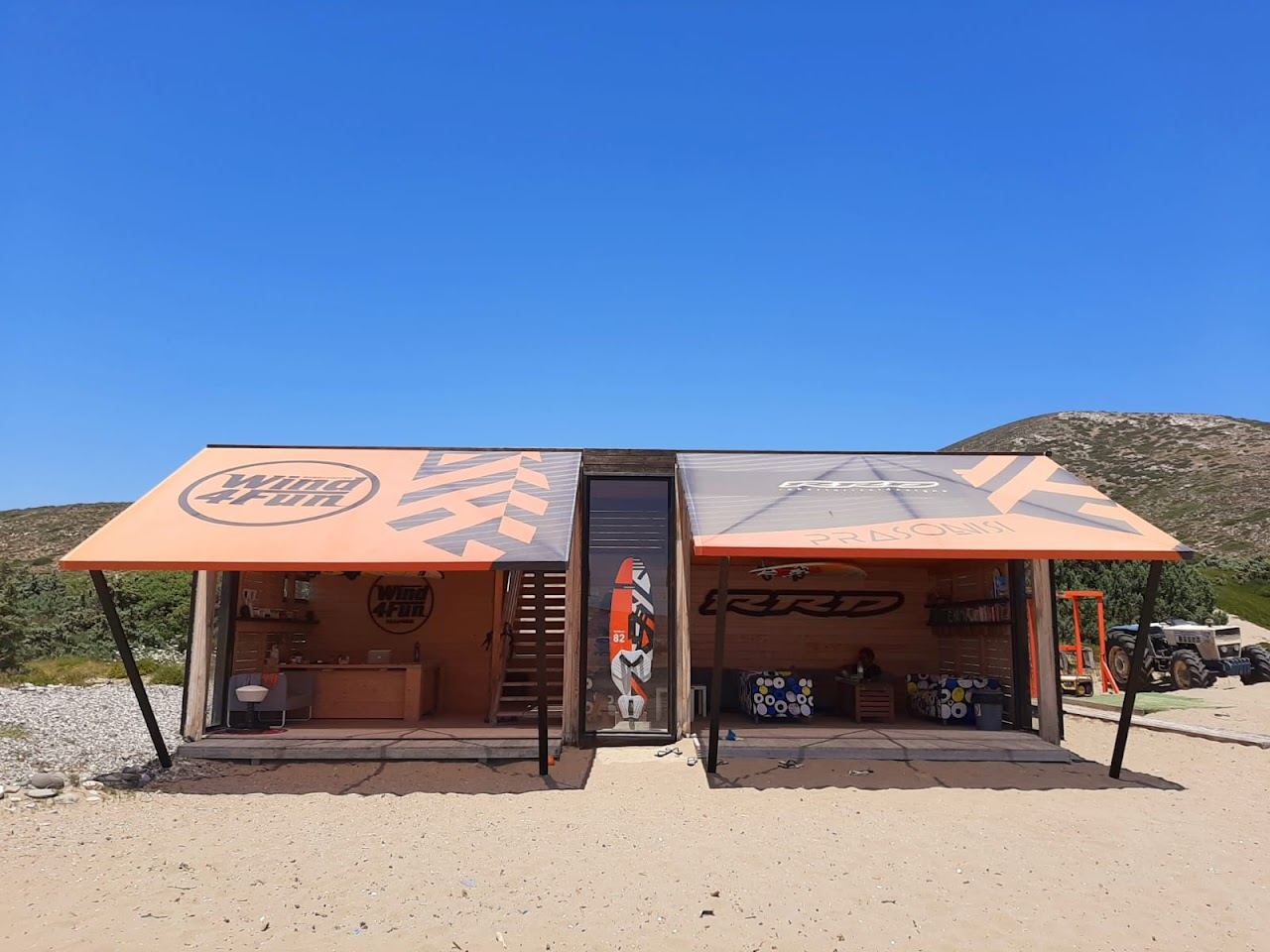 Prasonisi, ranked for watersports at Rhodes, Greece