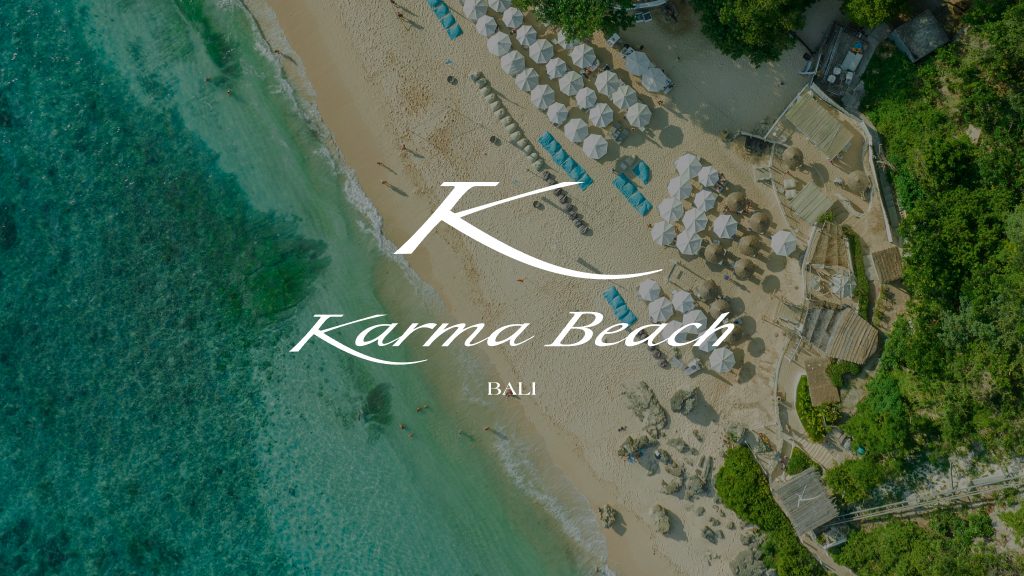 The white sand cove reached by cable car at Karma Beach in Ungasan