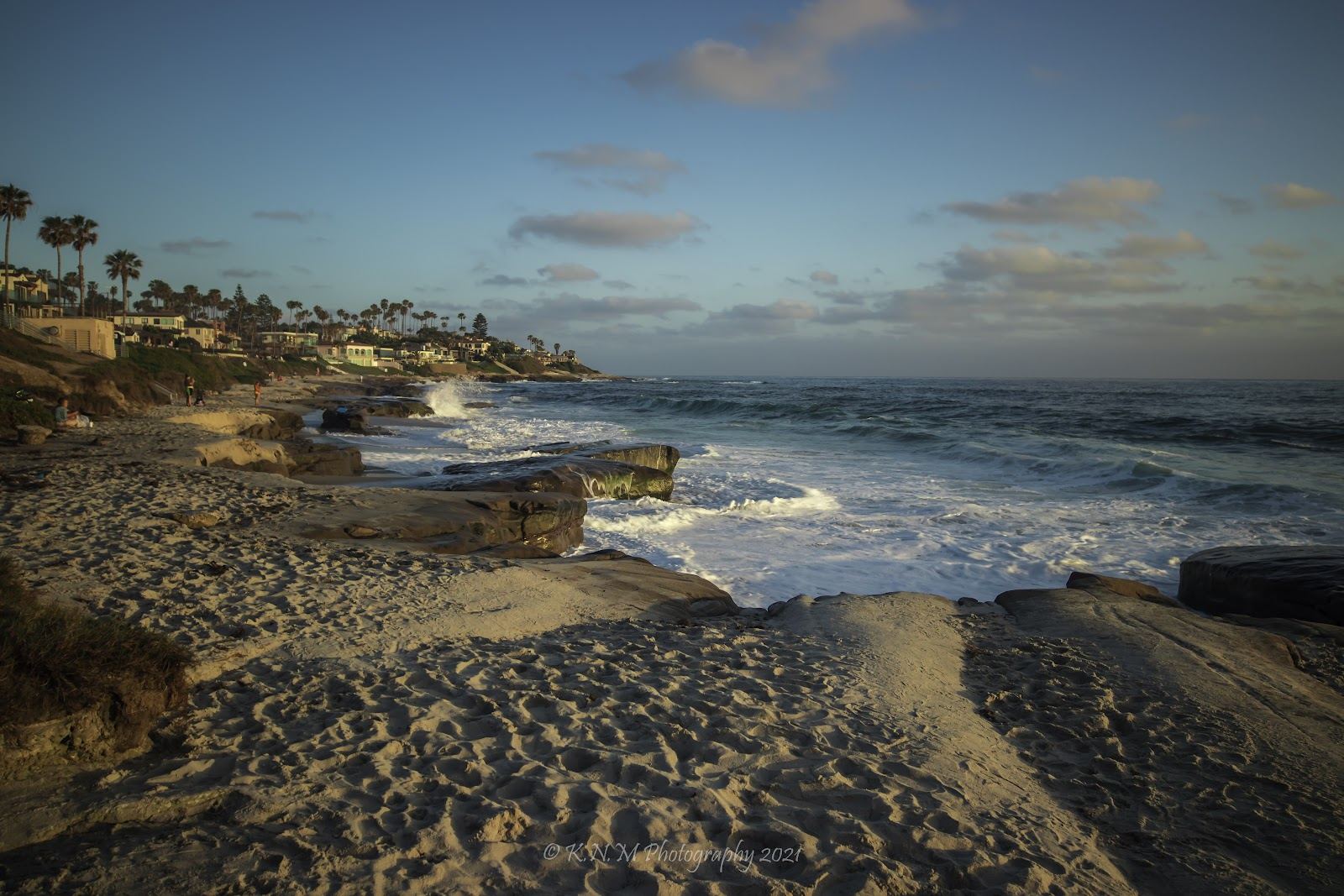 Windansea Beach San Diego rocky reef and surf in La Jolla